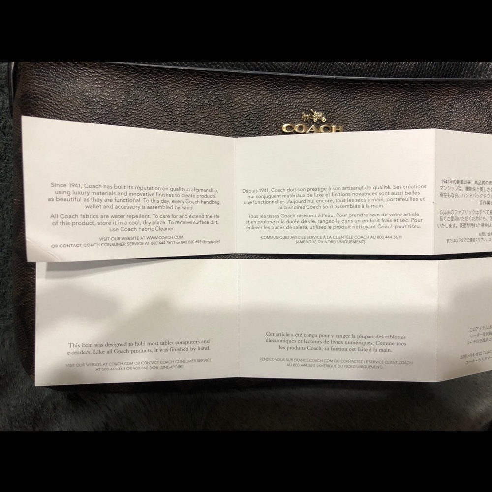 Coach crossbody for small tablets/e-readers - Picture 6 of 8